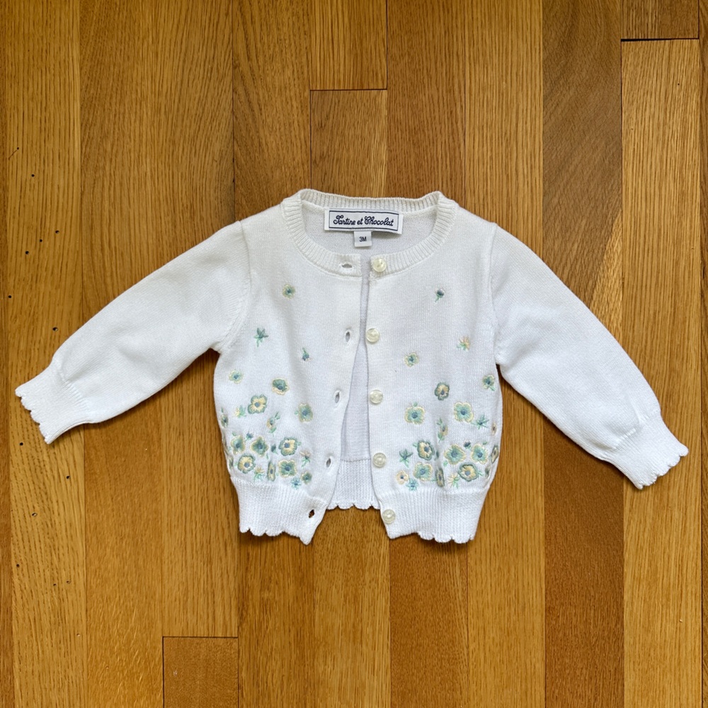 NWOT Tartine et Chocolat 3m cardigan